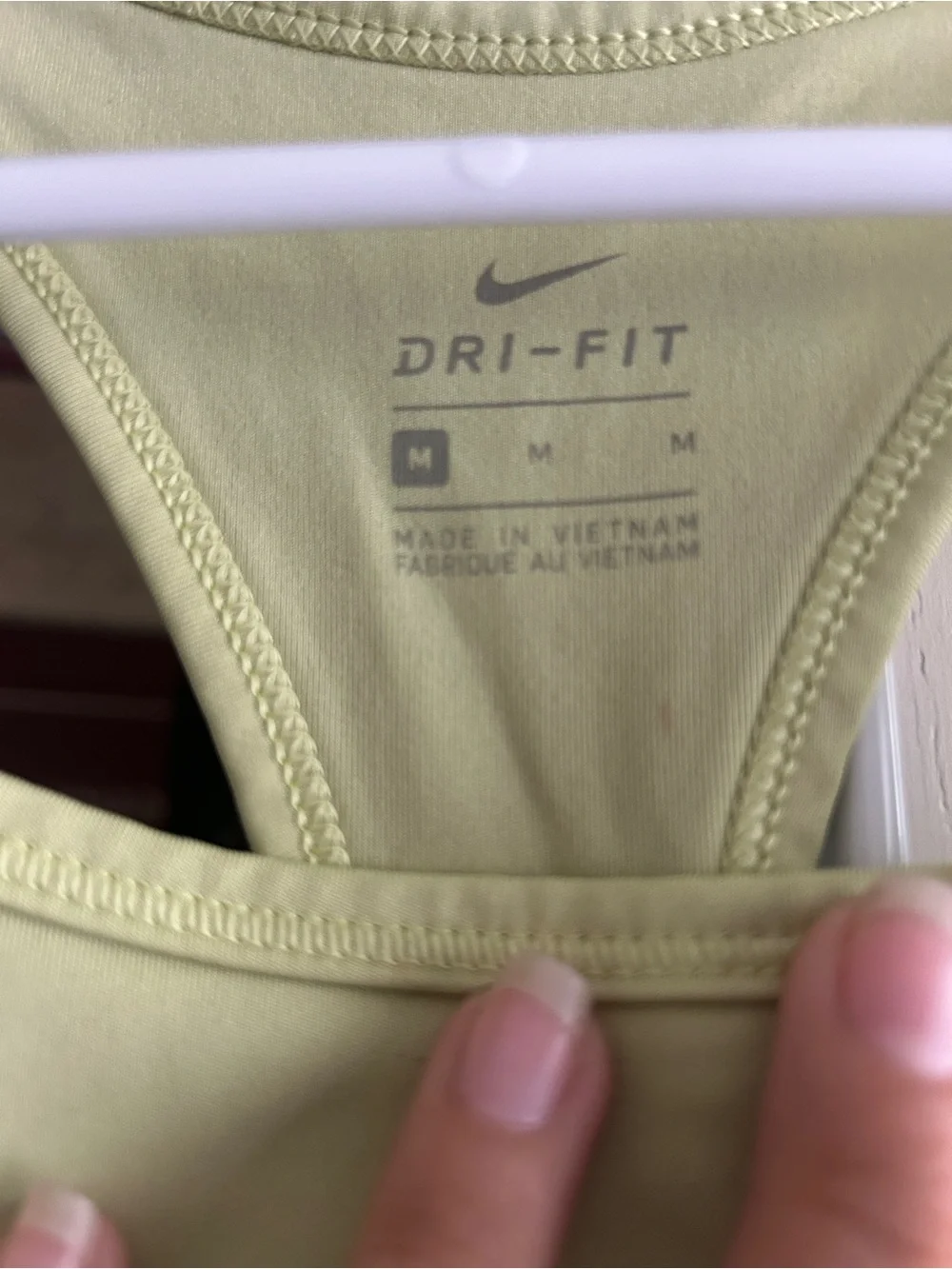 Nike Lime Green Sports Bra with Black Band